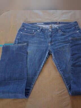 AG Adriano Goldschmied Tailored Straight Denim Skinny Jeans Sz 29